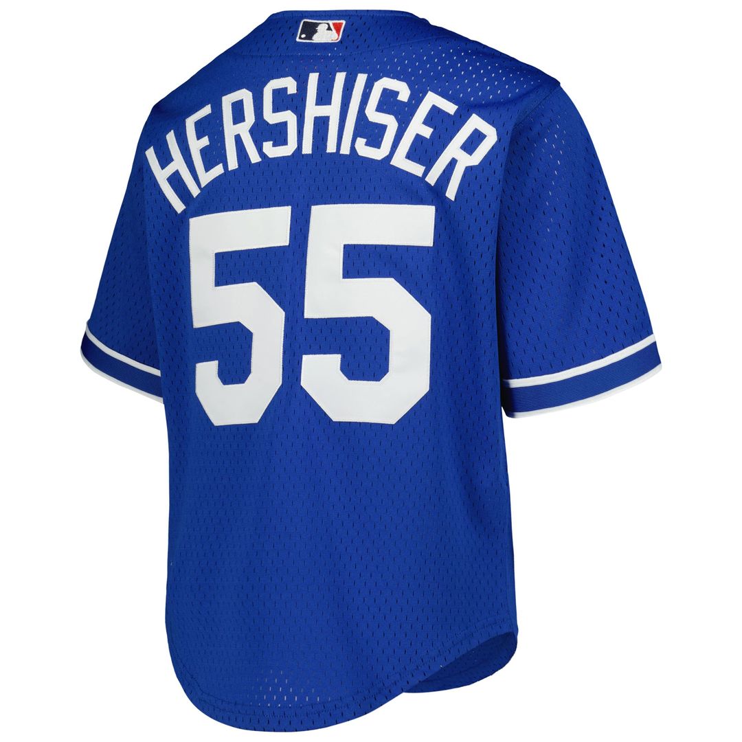 Orel Hershiser Los Angeles Dodgers Youth Cooperstown Collection Mesh Batting Practice Jersey - Royal