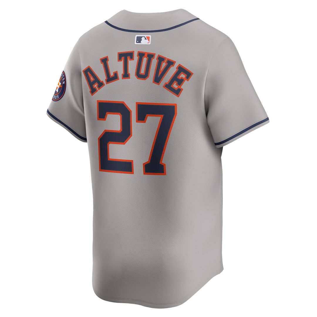 Jose Altuve Houston Astros Road Limited Player Jersey - Gray