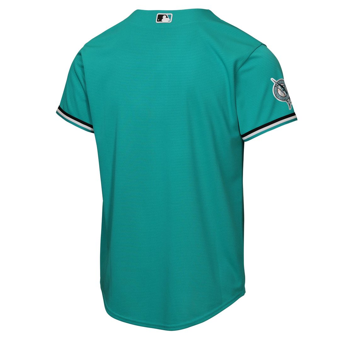 Miami Marlins Youth Alternate Stadium Jersey - Teal