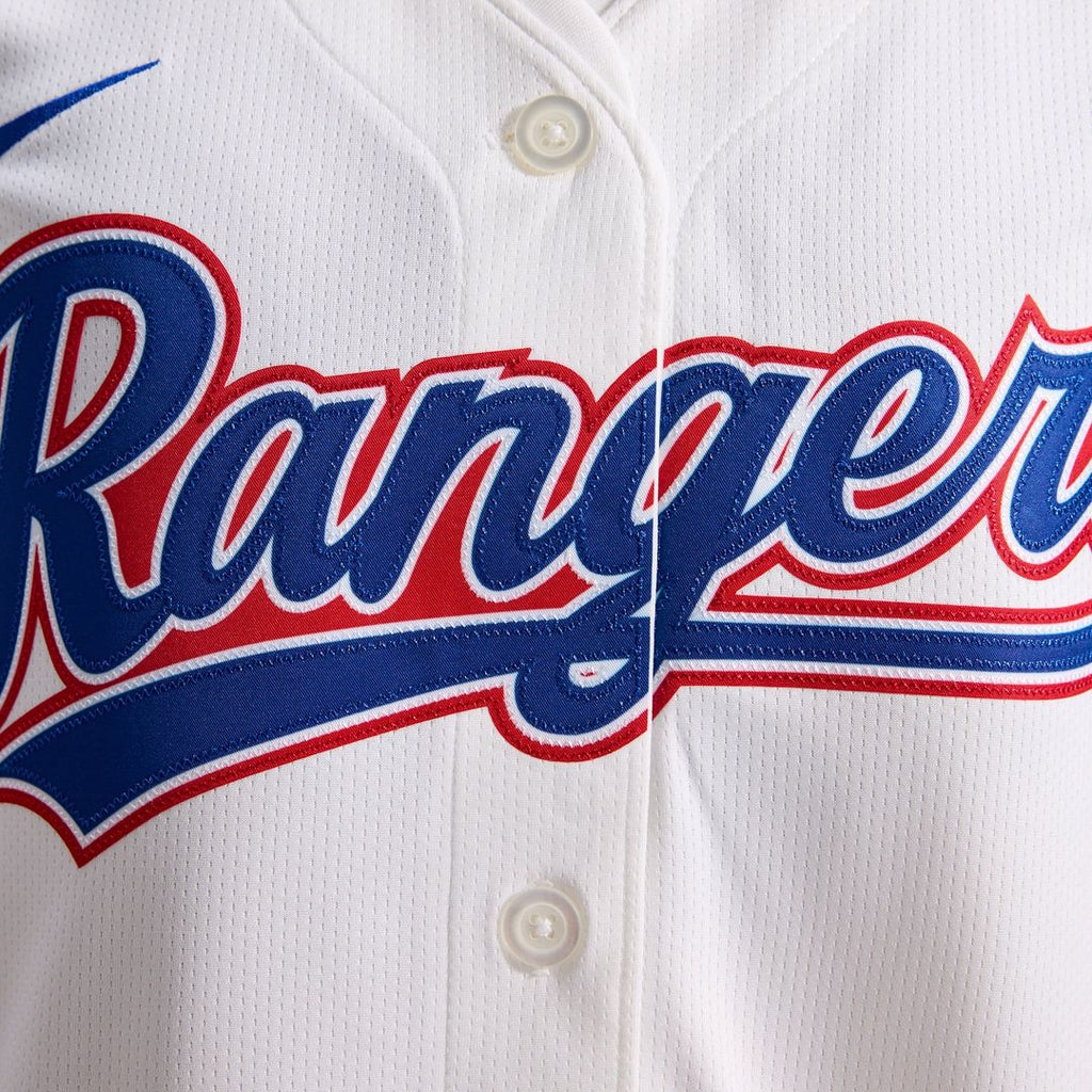 Texas Rangers Women's Home Limited Jersey - White