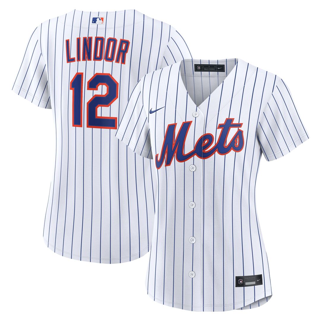 Francisco Lindor New York Mets Women's Home Replica Jersey - White