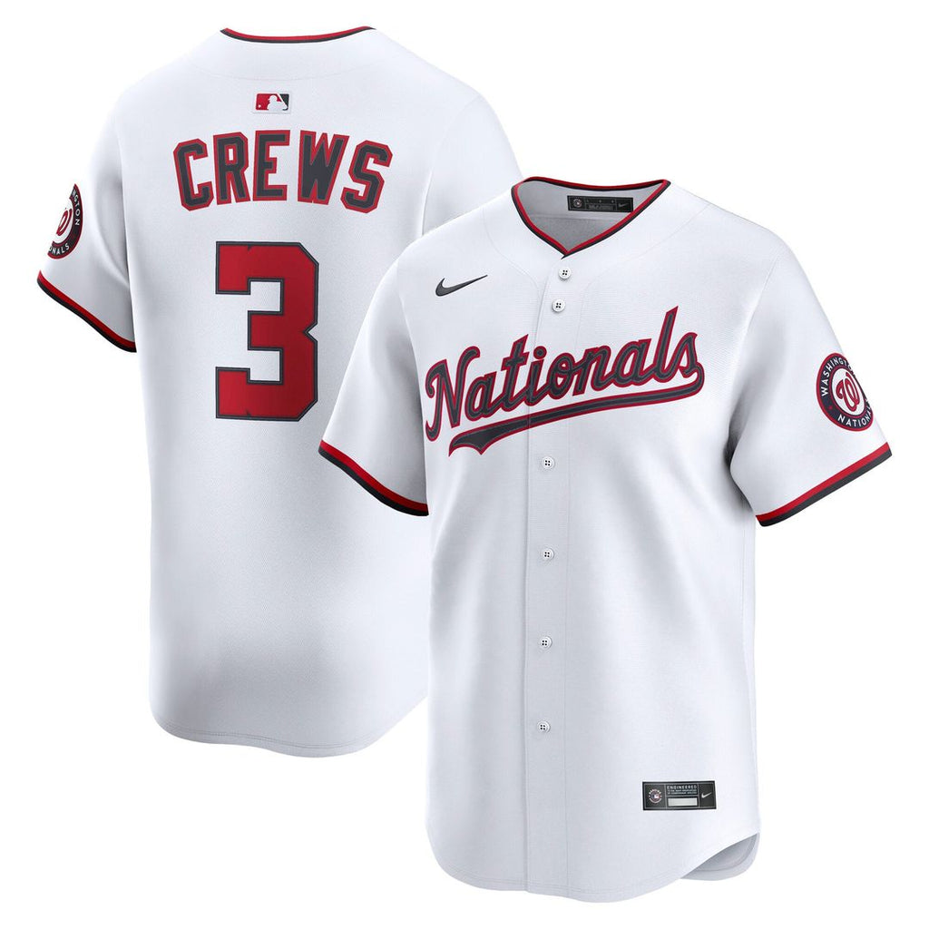 Dylan Crews Washington Nationals Home Limited Player Jersey - White