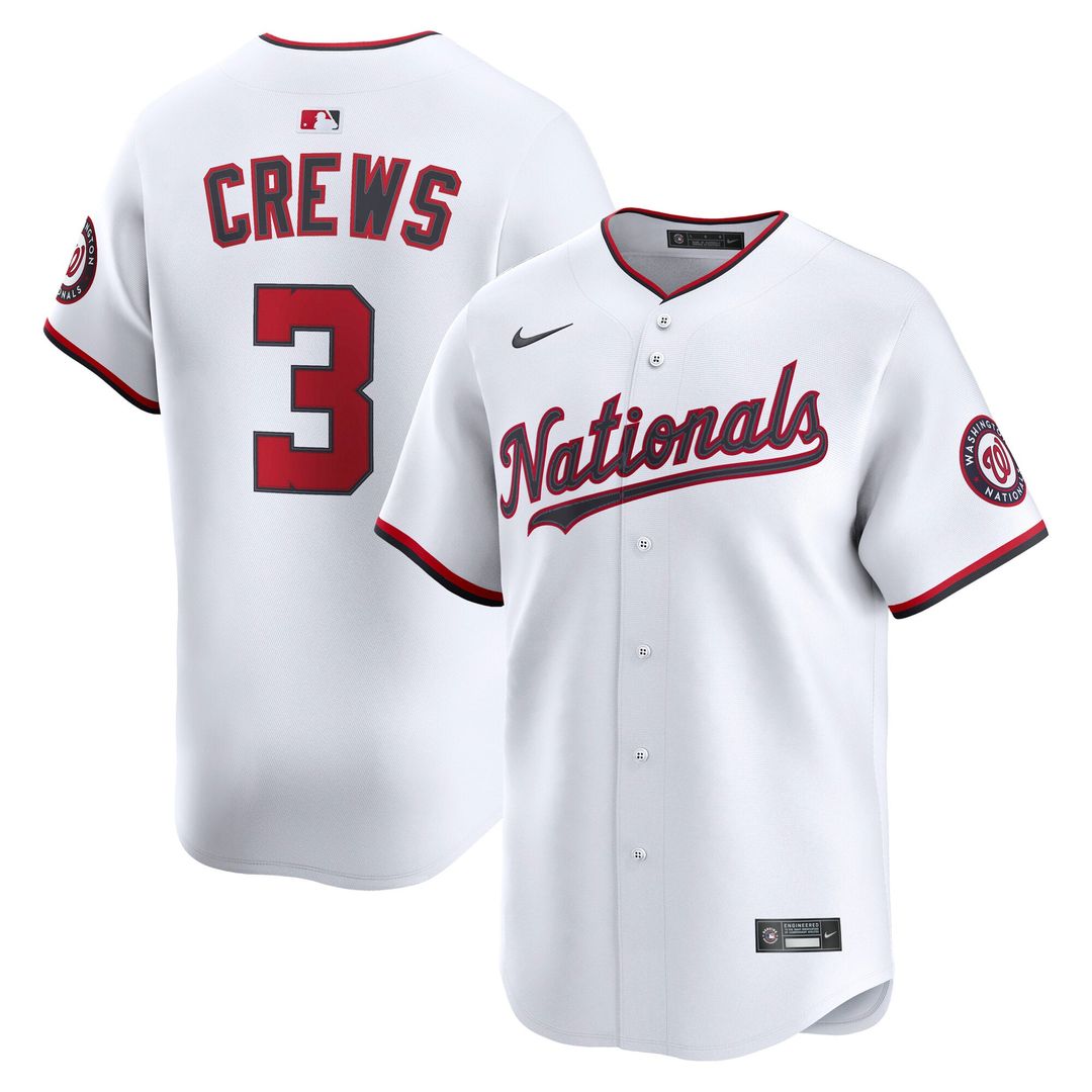 Dylan Crews Washington Nationals Home Limited Player Jersey - White