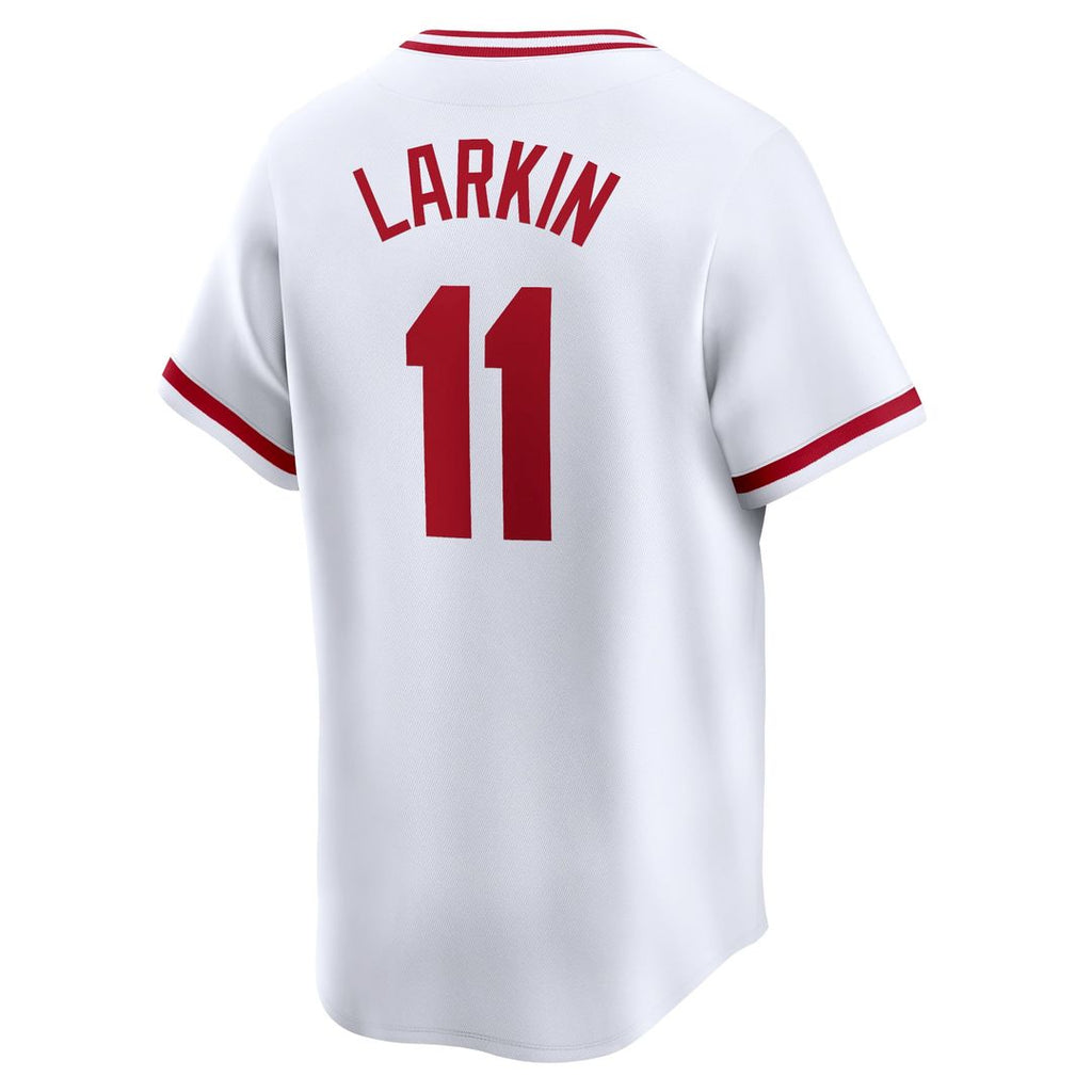 Barry Larkin Cincinnati Reds Throwback Cooperstown Limited Jersey - White