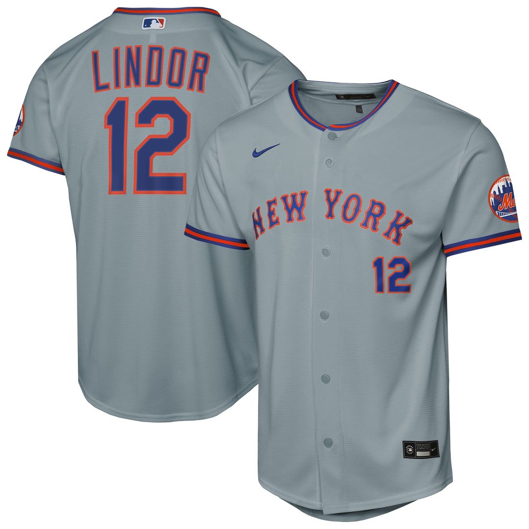 Francisco Lindor New York Mets Youth Home Stadium Jersey - White