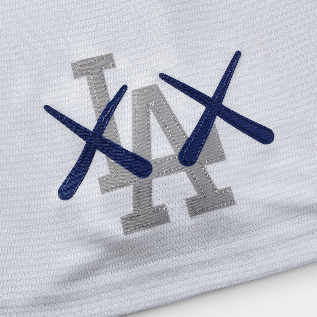 Los Angeles Dodgers x KAWS Women's Cropped Replica Jersey - White