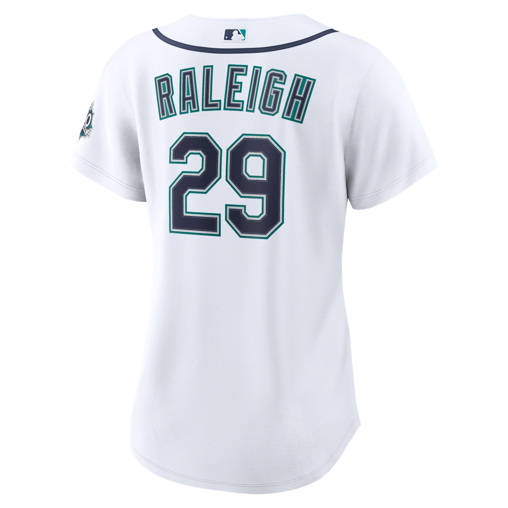 Cal Raleigh Seattle Mariners Women's Home 50th Season Stadium Jersey - White