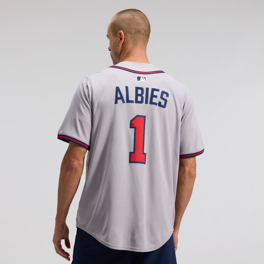 Ozzie Albies Atlanta Braves Road Limited Player Jersey - Gray