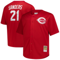 Deion Sanders Cincinnati Reds Big & Tall Cooperstown Mesh Batting Practice Jersey - Red