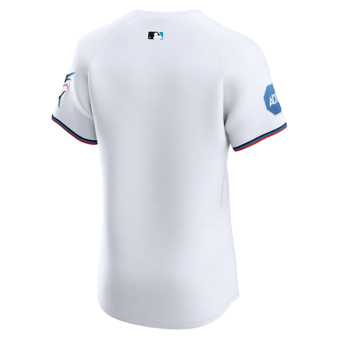 Miami Marlins Home Elite Jersey - White