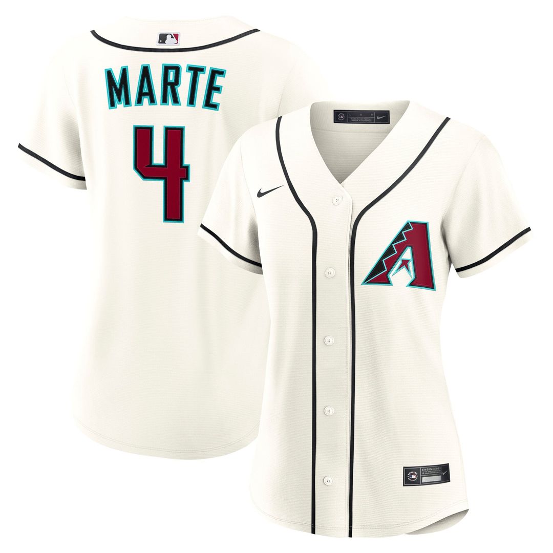 Ketel Marte Arizona Diamondbacks Women's Home Replica Jersey - Cream