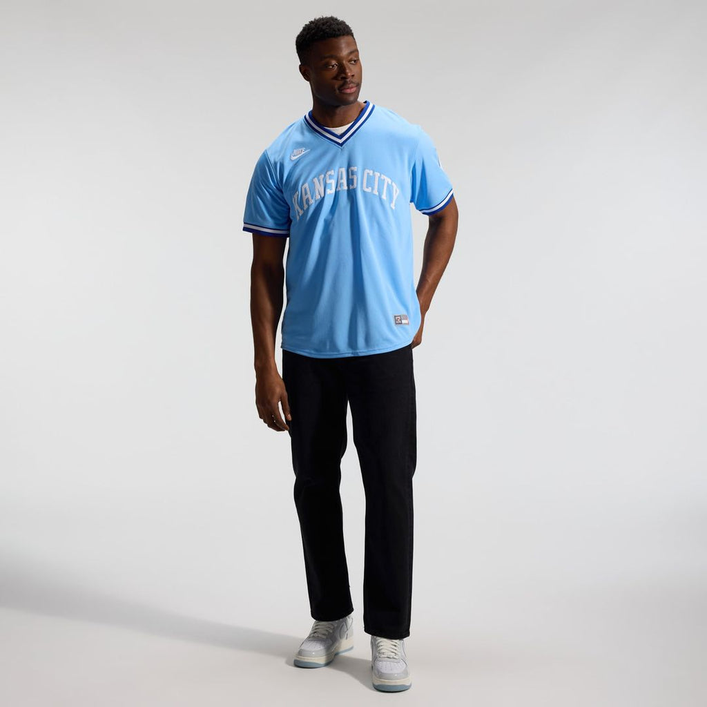 Bo Jackson Kansas City Royals Throwback Cooperstown Collection Limited Jersey - Light Blue