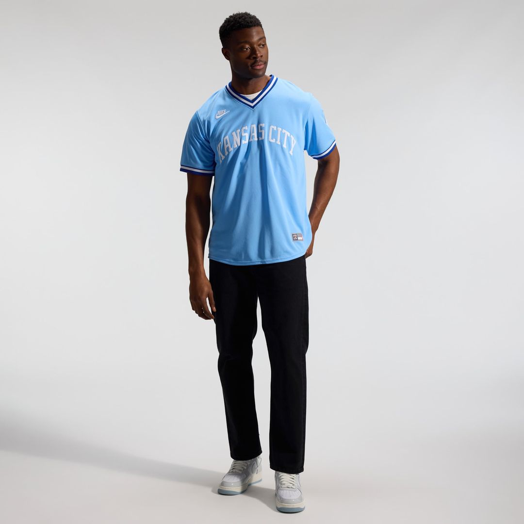 Bo Jackson Kansas City Royals Throwback Cooperstown Collection Limited Jersey - Light Blue