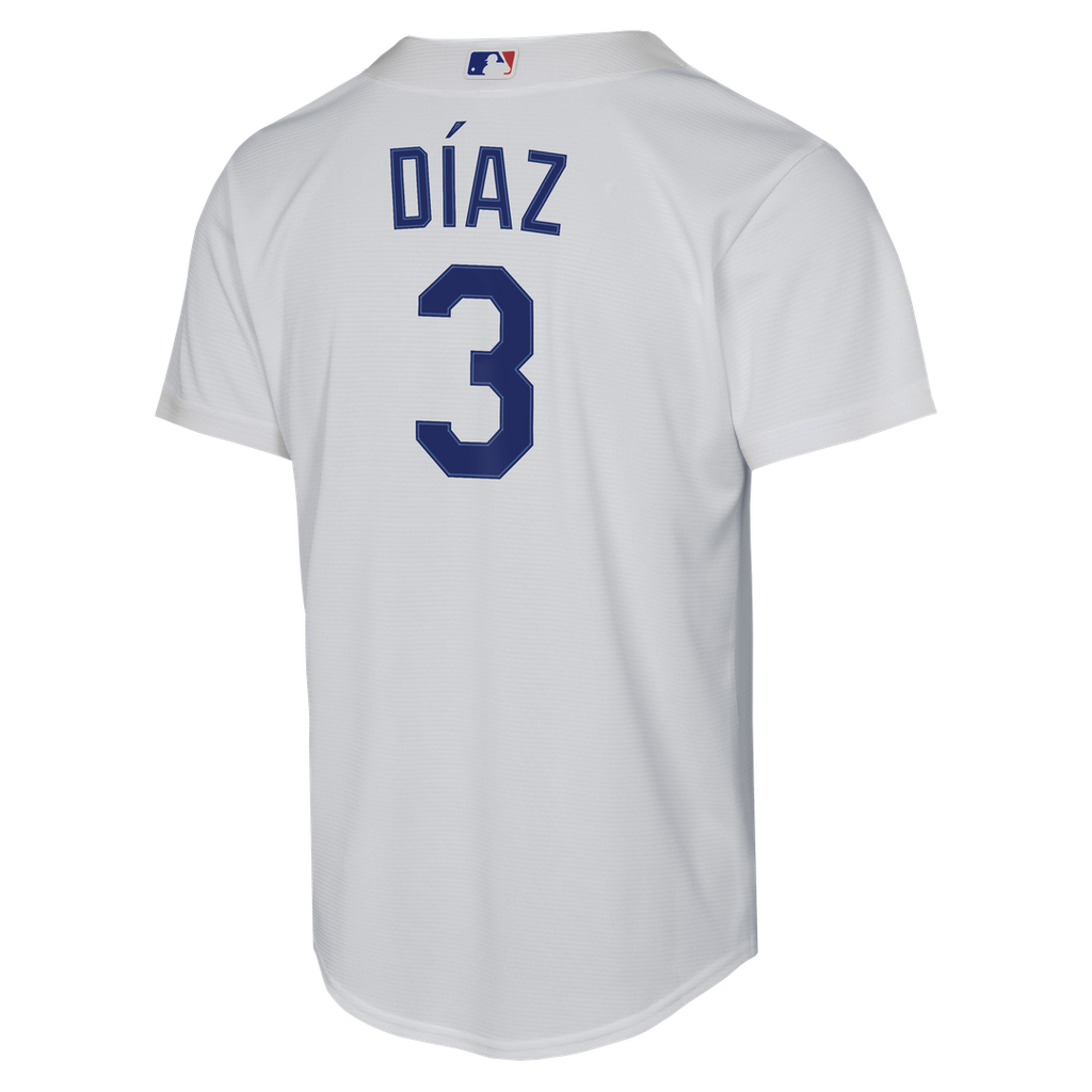 Edwin Díaz Los Angeles Dodgers Youth Home Baseline Jersey - White