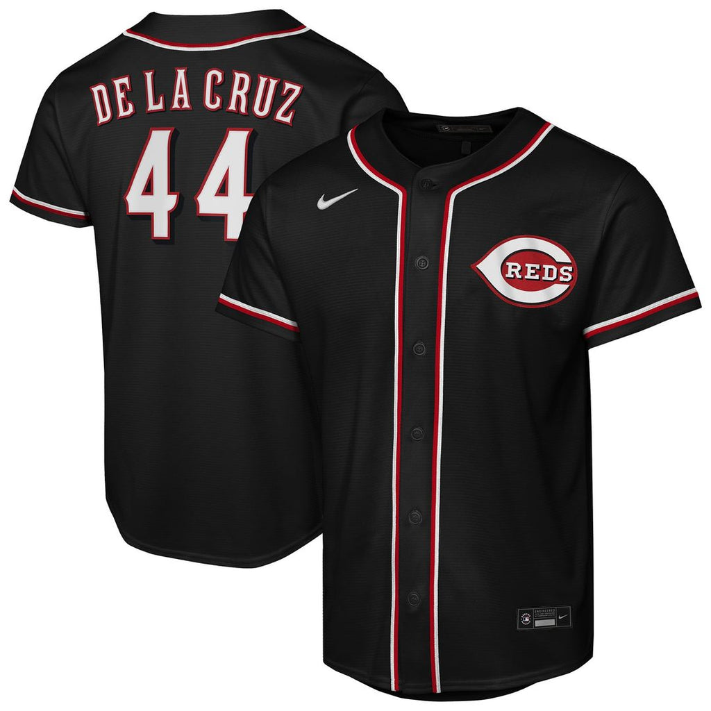 Elly De La Cruz Cincinnati Reds Youth Fashion Replica Player Jersey - Black