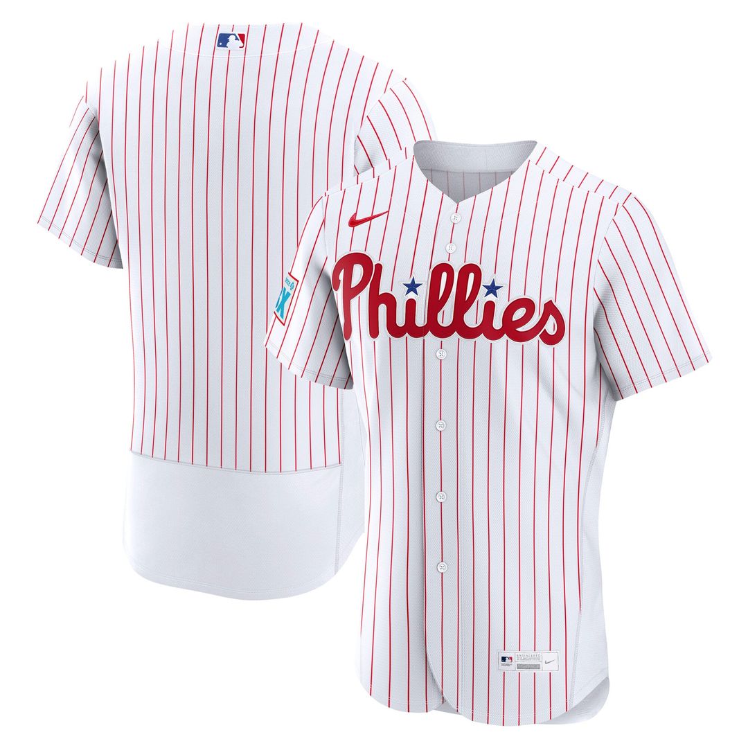 Philadelphia Phillies Alternate Sponsor Patch Authentic Jersey - Light Blue