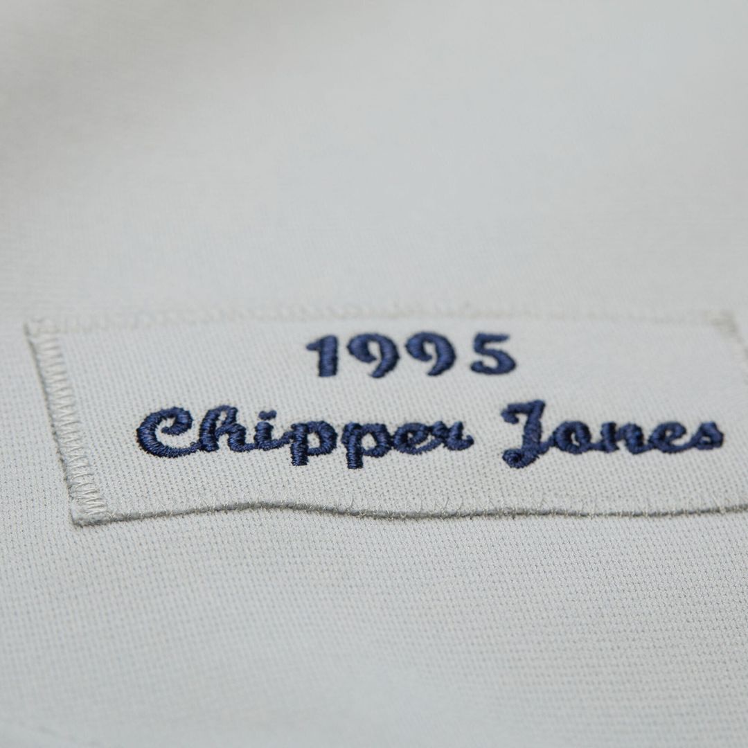 Chipper Jones Atlanta Braves 1995 Throwback Authentic Jersey - Gray