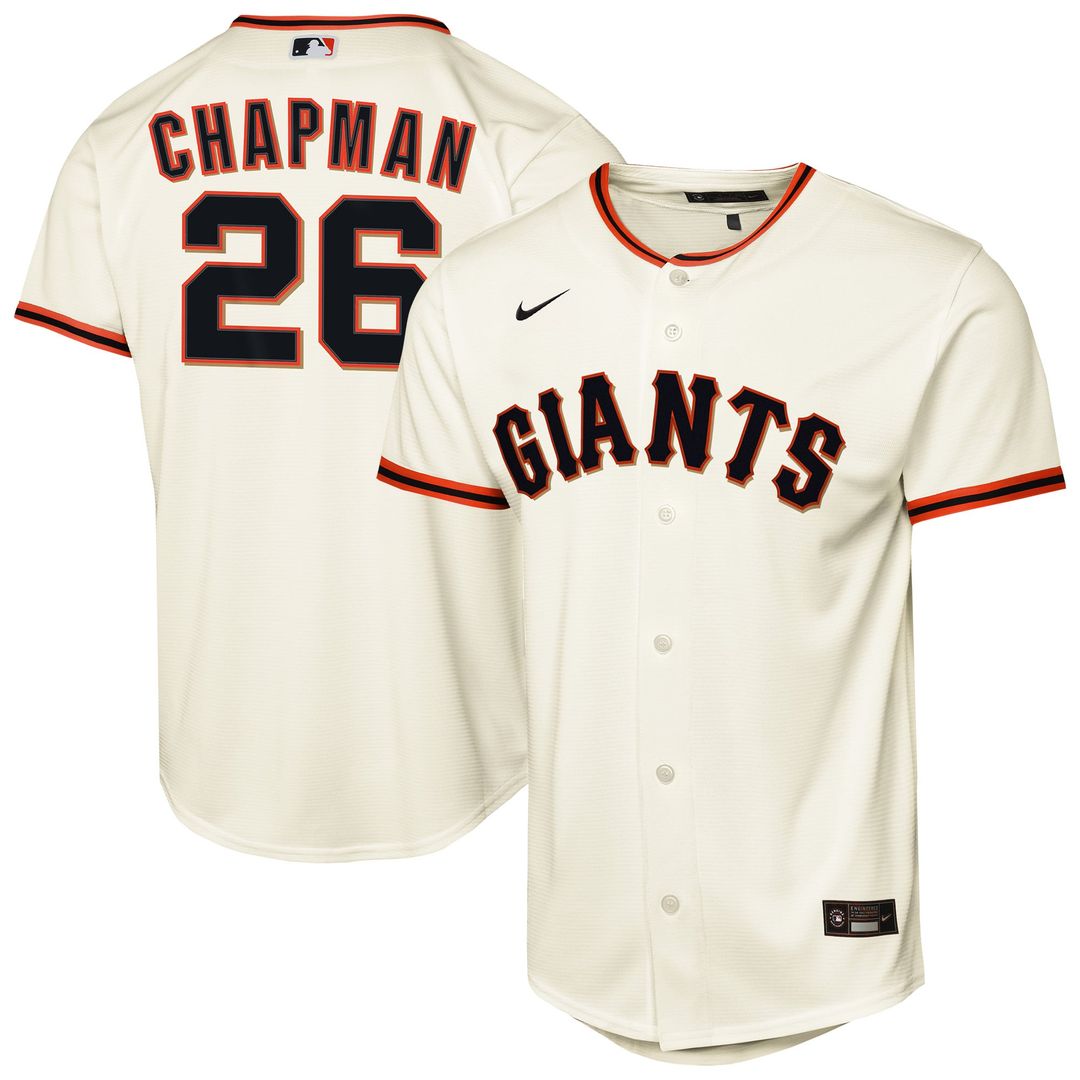 Matt Chapman San Francisco Giants Youth Home Baseline Jersey - White