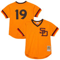 Tony Gwynn San Diego Padres Big & Tall Cooperstown Mesh Batting Practice Jersey - Gold