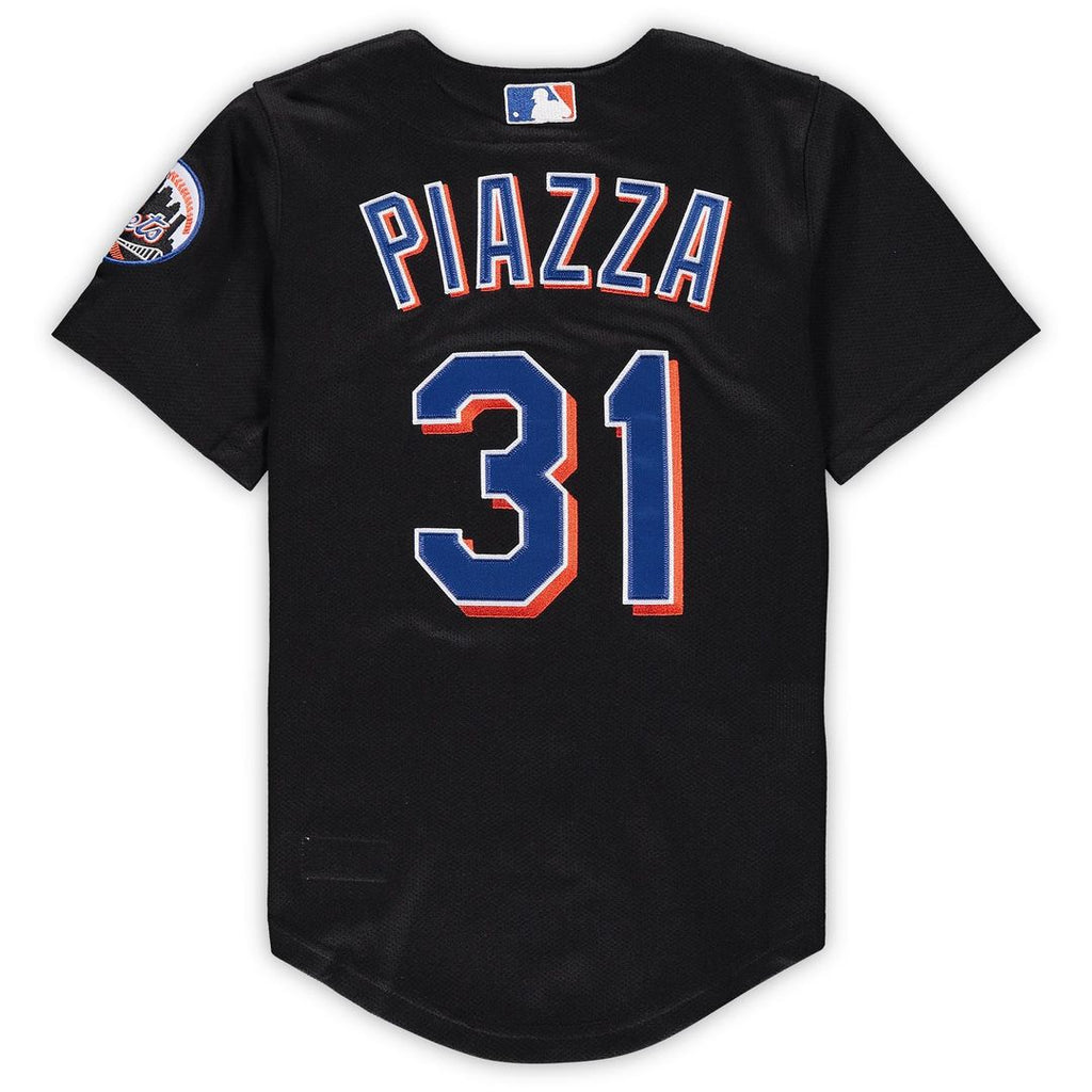 Mike Piazza New York Mets Preschool & Toddler Cooperstown Collection Mesh Jersey - Black