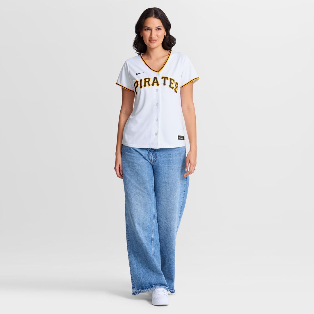 Lake Bachar Pittsburgh Pirates Women's Home Replica Jersey - White