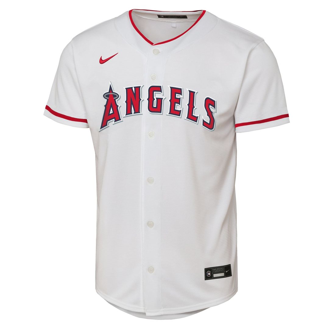 Mike Trout Los Angeles Angels Youth Home Replica Player Jersey - White