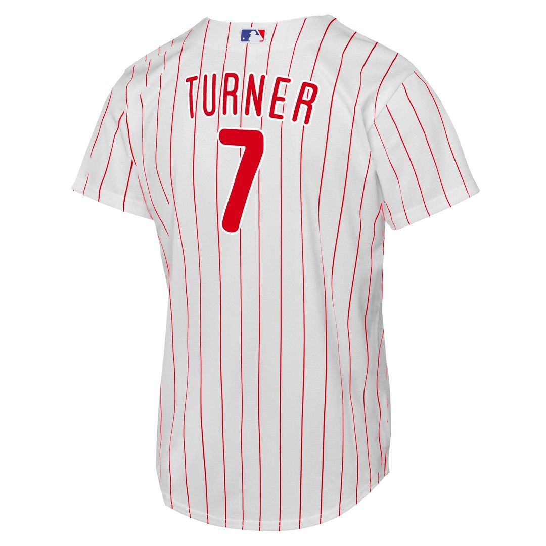 Trea Turner Philadelphia Phillies Youth Home Replica Player Jersey - White