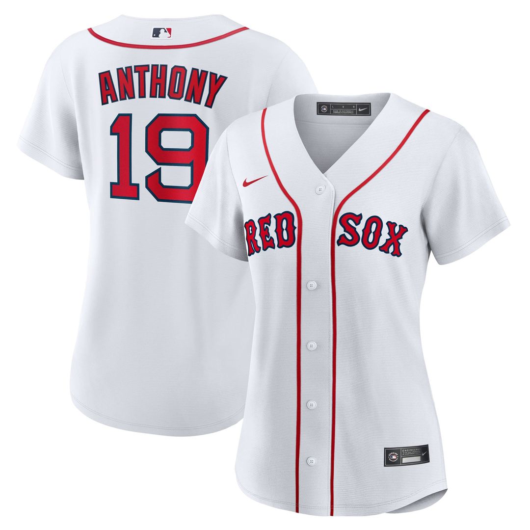 Roman Anthony Boston Red Sox Women's Home Replica Jersey - White