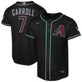 Corbin Carroll Arizona Diamondbacks Youth Alternate Stadium Jersey - Black