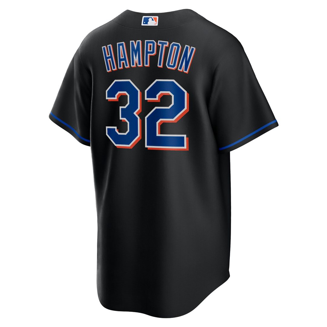 Mike Hampton New York Mets 2022 Alternate Replica Player Jersey - Black