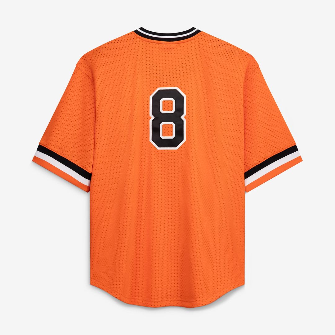 Cal Ripken Jr. Baltimore Orioles Profile Big & Tall Cooperstown Collection Mesh Batting Practice Jersey - Orange