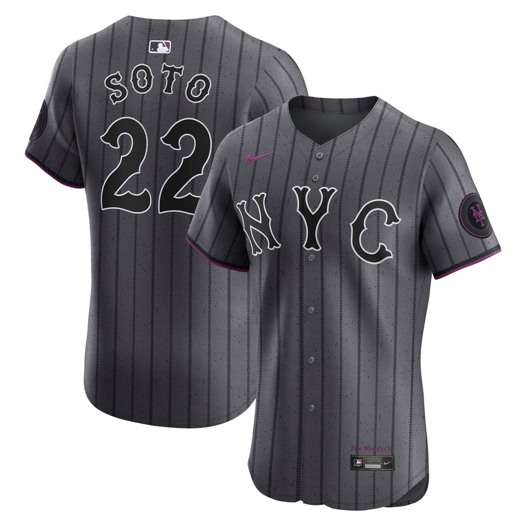 Juan Soto New York Mets City Connect Elite Jersey - Gray