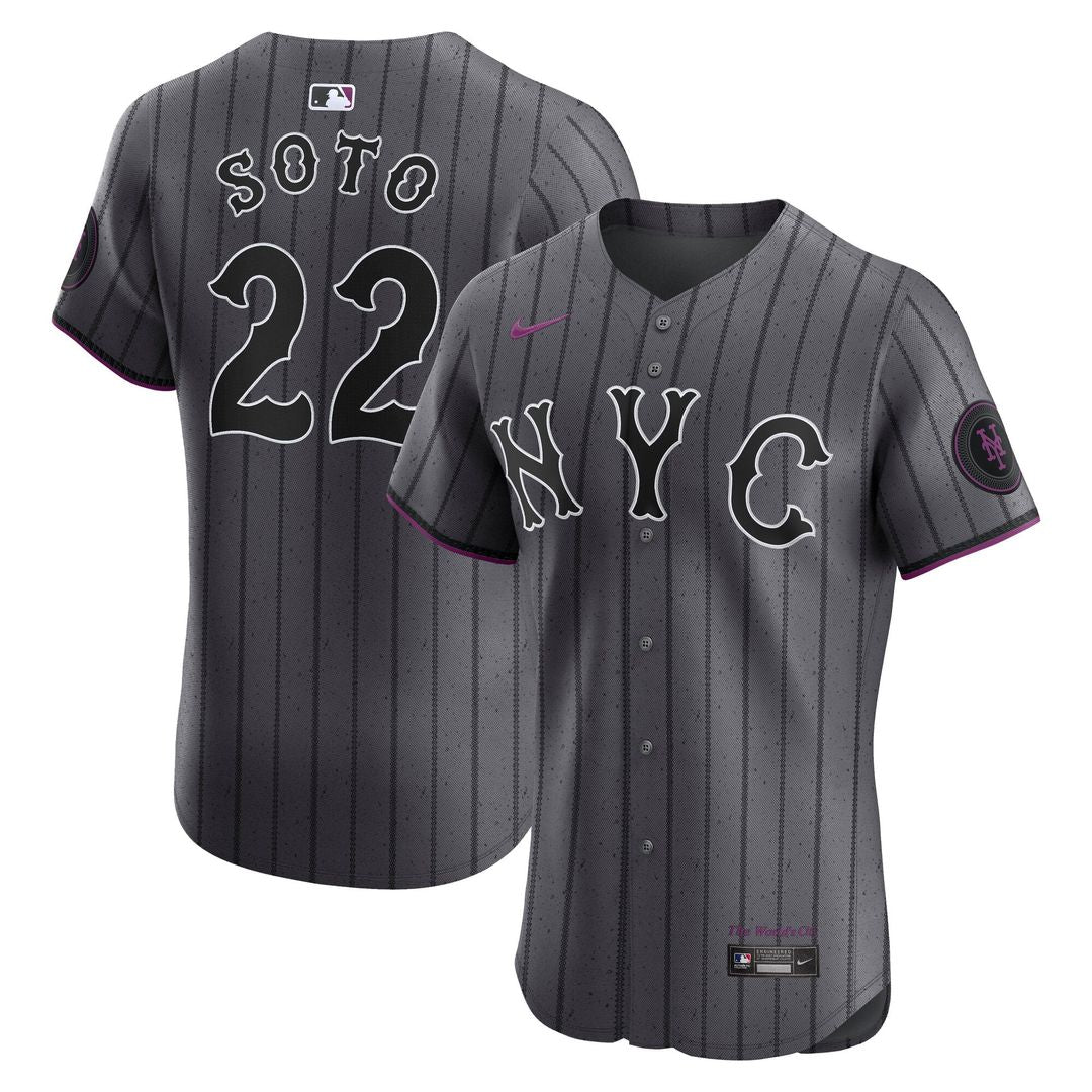 Juan Soto New York Mets City Connect Elite Jersey - Gray