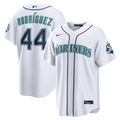 Julio Rodríguez Seattle Mariners Home Stadium 50th Season Patch Jersey - White