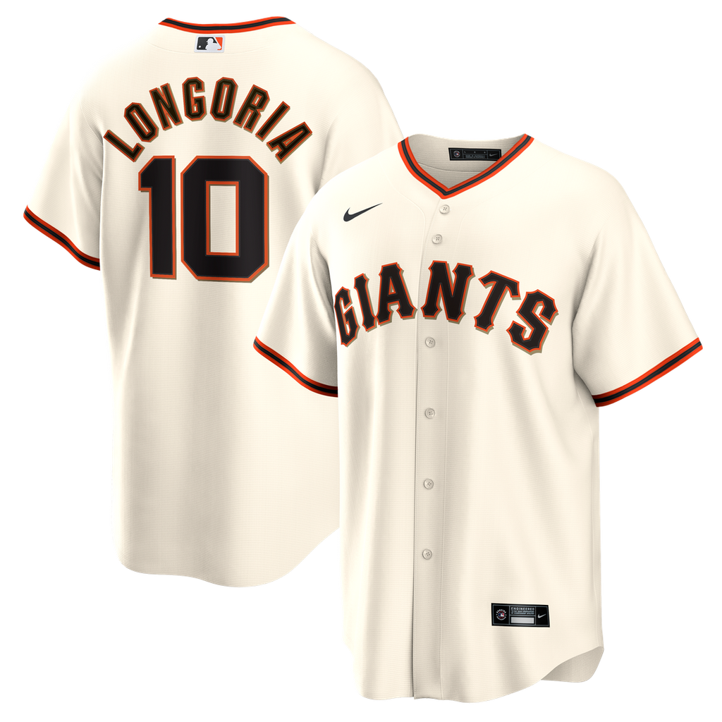 Evan Longoria San Francisco Giants Home Retired Player Replica Jersey - Cream