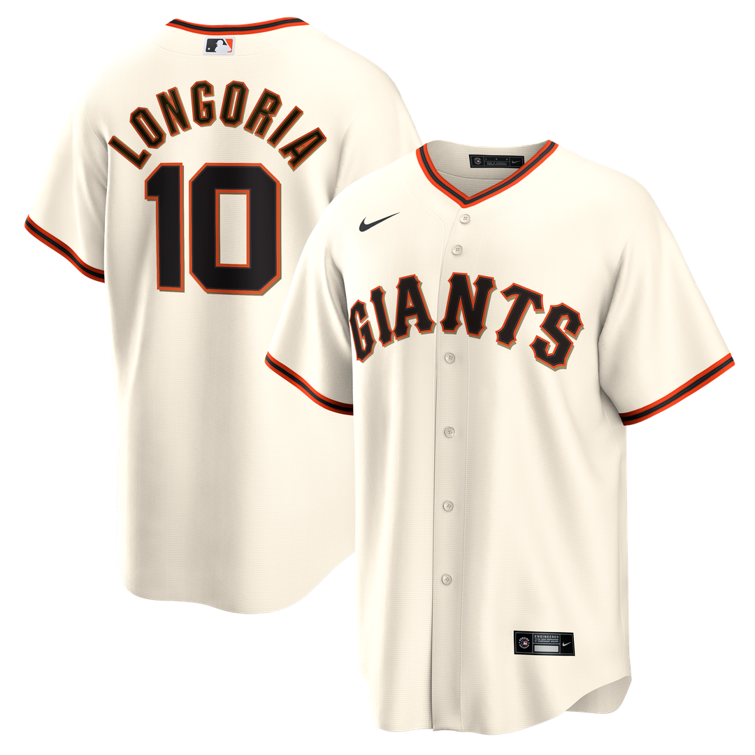 Evan Longoria San Francisco Giants Home Retired Player Replica Jersey - Cream