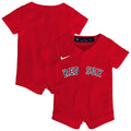Boston Red Sox Newborn Alternate Replica Romper Jersey - Red