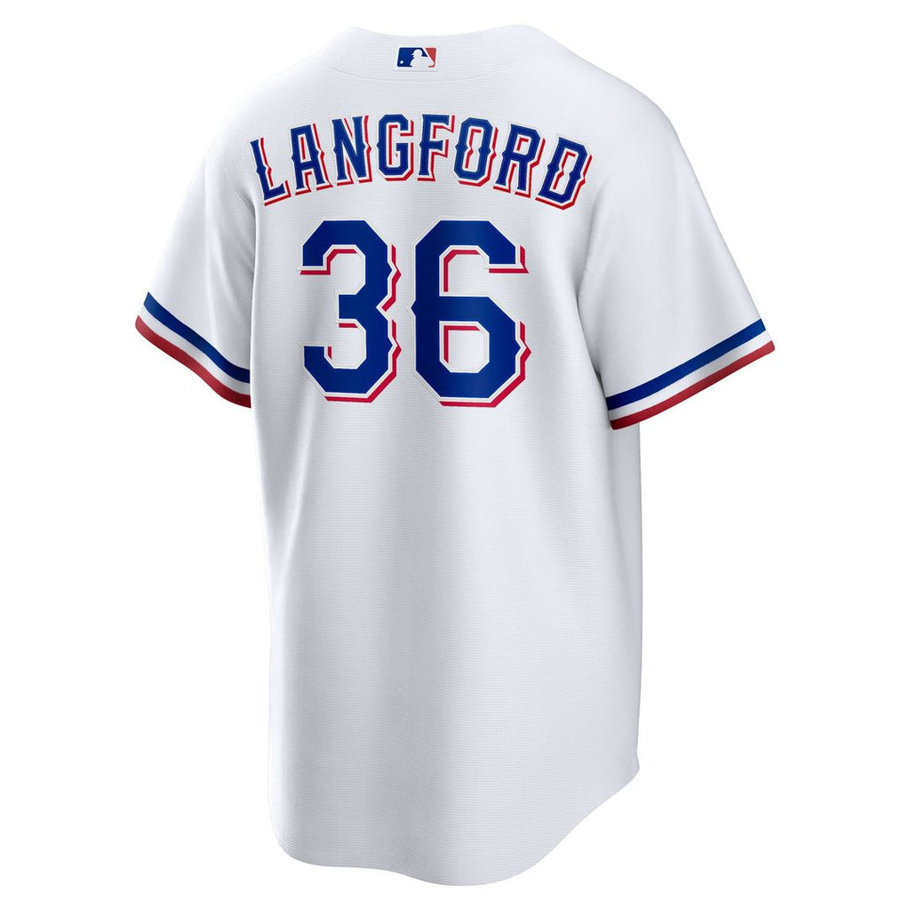 Wyatt Langford Texas Rangers Youth Home Replica Jersey - White