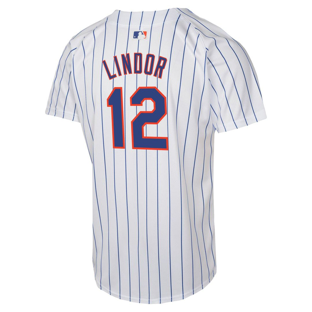 Francisco Lindor New York Mets Youth Home Game Player Jersey - White