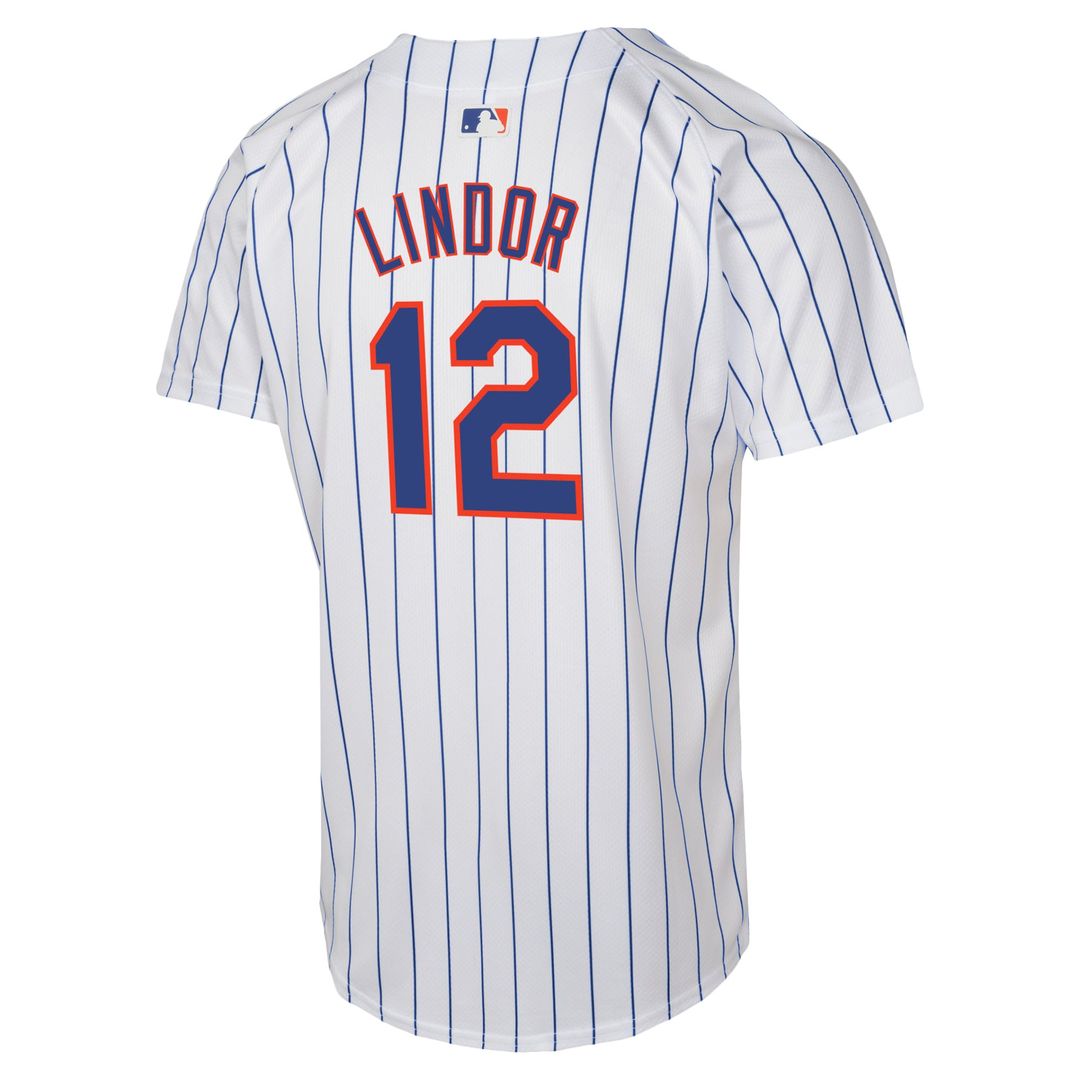 Francisco Lindor New York Mets Youth Home Game Player Jersey - White