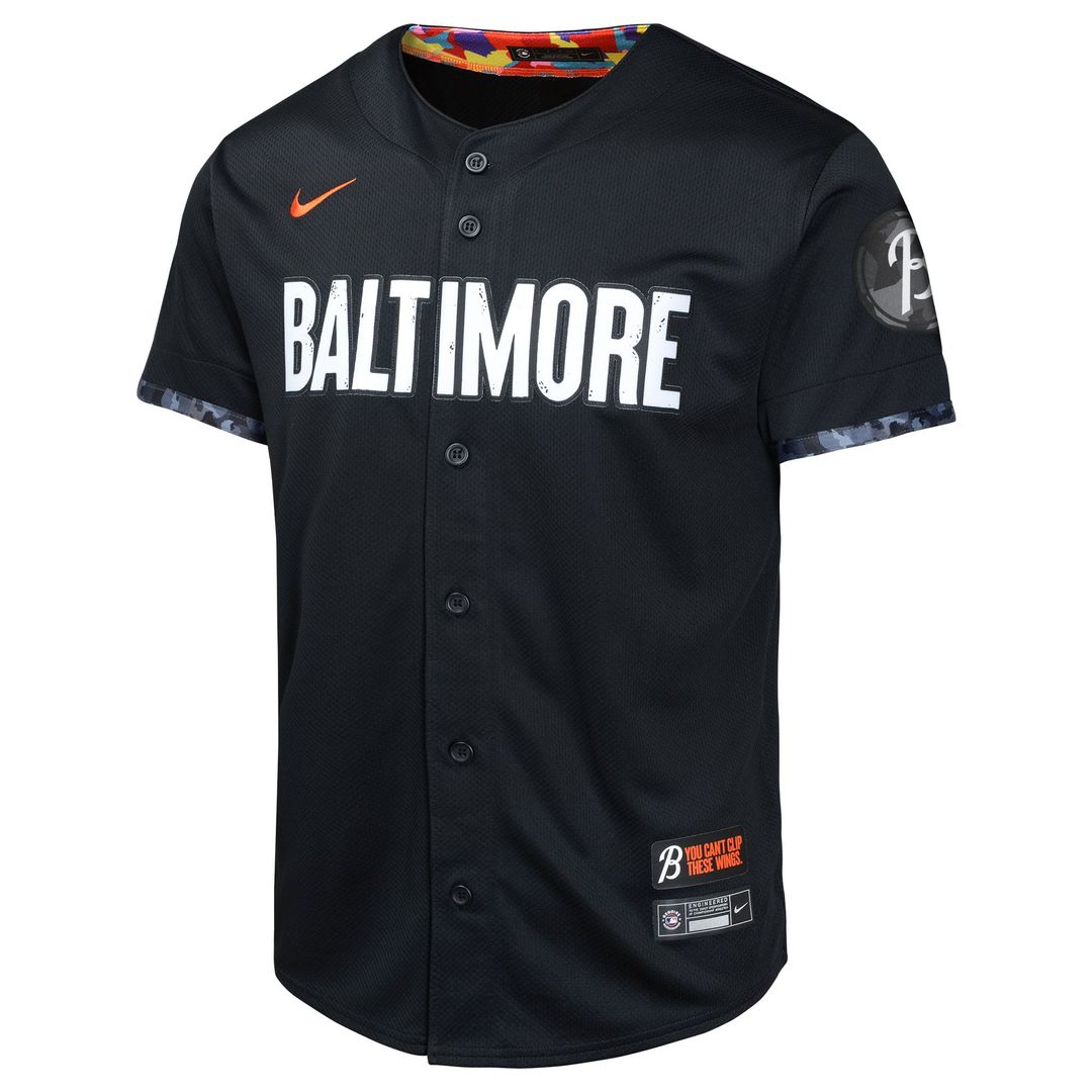Baltimore Orioles Youth City Connect Limited Jersey - Black