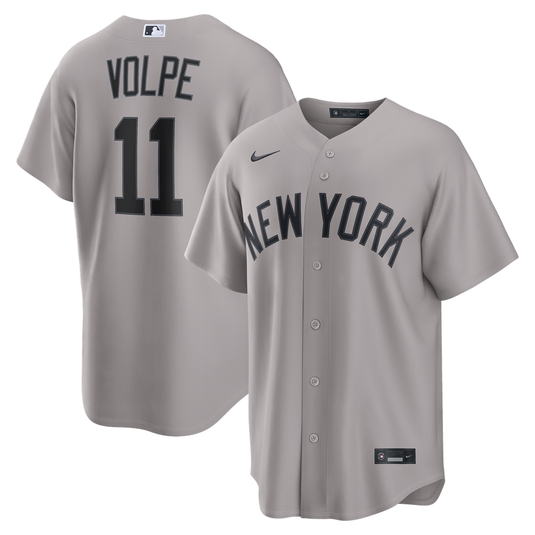 Anthony Volpe New York Yankees Road Replica Jersey - Gray
