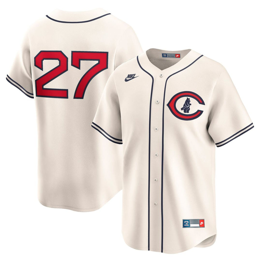 Seiya Suzuki Chicago Cubs Throwback Cooperstown Collection Limited Jersey - Cream
