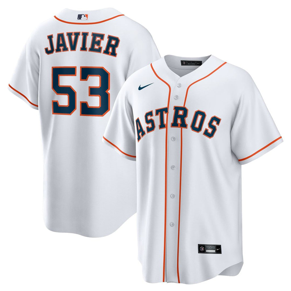 Cristian Javier Houston Astros Home Replica Jersey - White