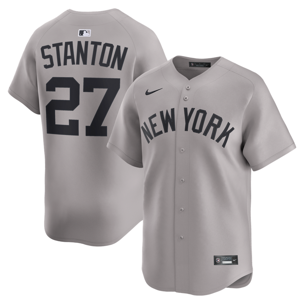 Giancarlo Stanton New York Yankees Road Limited Jersey - Gray