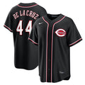 Elly De La Cruz Cincinnati Reds Fashion Replica Black Out Jersey