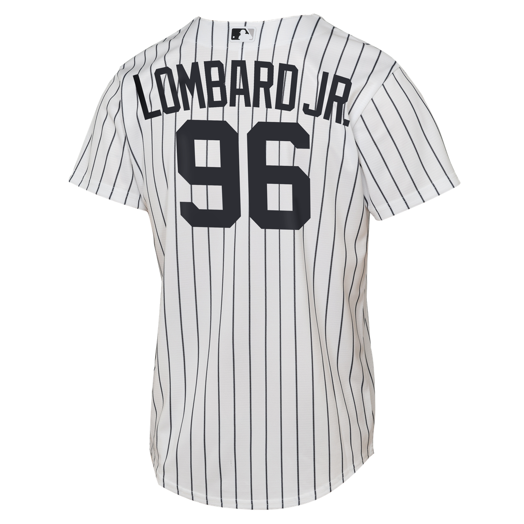 George Lombard Jr. New York Yankees Youth Home Replica Jersey - White