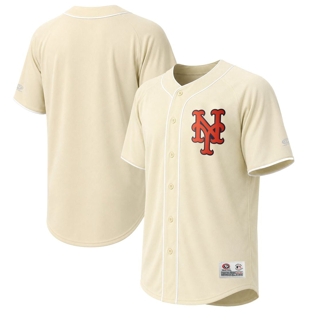 New York Mets Stitches Fashion Jersey - Cream