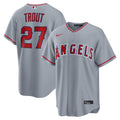 Mike Trout Los Angeles Angels Road Replica Jersey - Gray