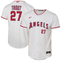 Mike Trout Los Angeles Angels Youth Home Stadium Jersey - White